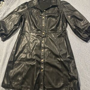 GAP Black Leather Women's Jacket